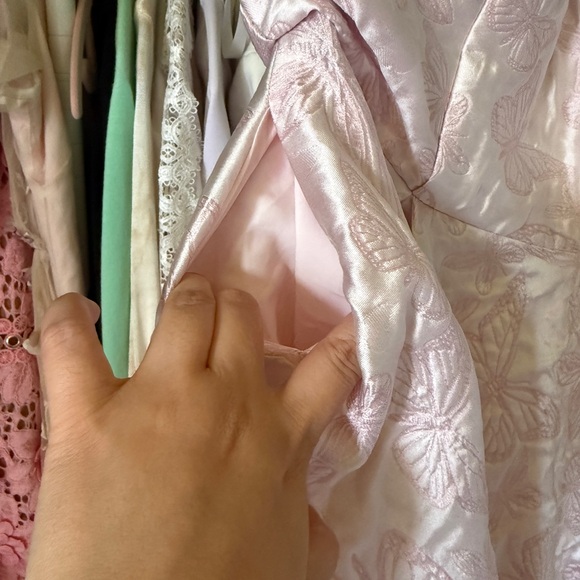 JessaKae Pink Floral Textured Dress - Picture 5 of 7